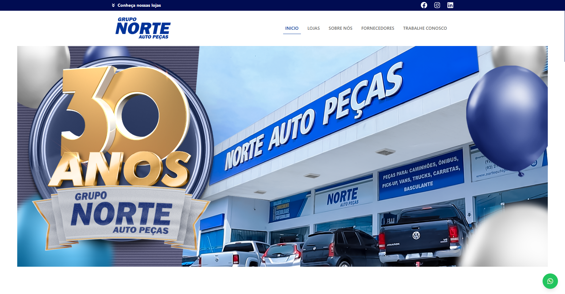 Site Institucional | Norte Auto Peças